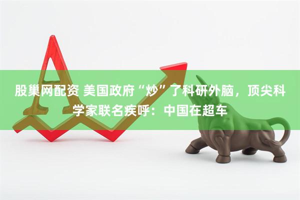 股巢网配资 美国政府“炒”了科研外脑，顶尖科学家联名疾呼：中国在超车